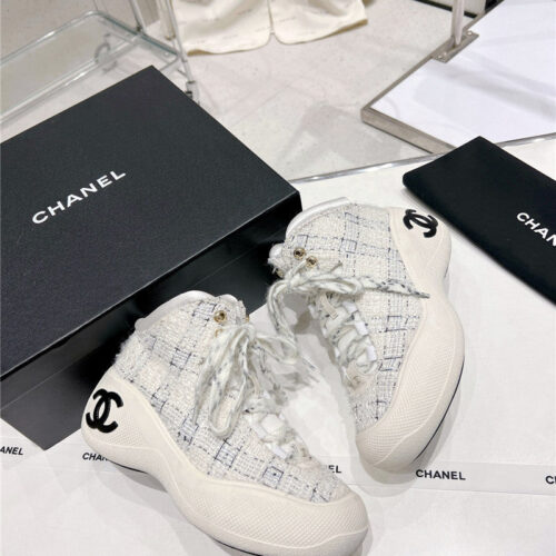 High Quality Luxury Chanel Sports Lace-Up Thick-Soled Womens Boots – Style 67110 product detail