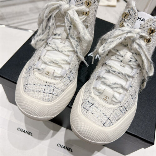 High Quality Luxury Chanel Sports Lace-Up Thick-Soled Womens Boots – Style 67110 product detail