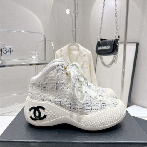 High Quality Luxury Chanel Sports Lace-Up Thick-Soled Womens Boots – Style 67110 product detail
