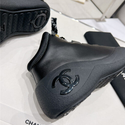 High Quality Luxury Chanel Sports Lace-Up Thick-Soled Womens Boots – Style 32646 product detail