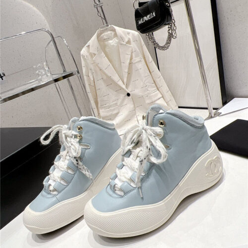High Quality Luxury Chanel Sports Lace-Up Thick-Soled Womens Boots – Style 30950