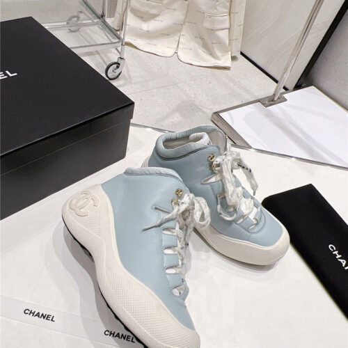 High Quality Luxury Chanel Sports Lace-Up Thick-Soled Womens Boots – Style 30950 product detail