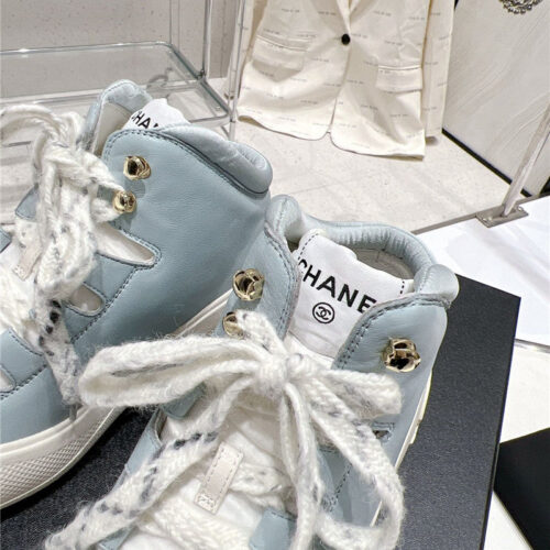 High Quality Luxury Chanel Sports Lace-Up Thick-Soled Womens Boots – Style 30950 product detail