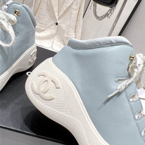 High Quality Luxury Chanel Sports Lace-Up Thick-Soled Womens Boots – Style 30950 product detail