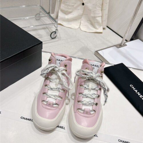 High Quality Luxury Chanel Sports Lace-Up Thick-Soled Womens Boots – Style 94790 alternate view