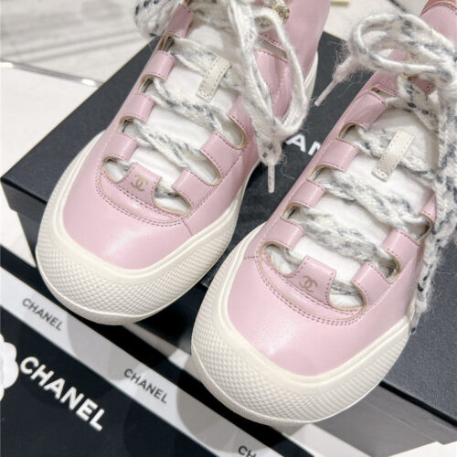 High Quality Luxury Chanel Sports Lace-Up Thick-Soled Womens Boots – Style 94790 product detail