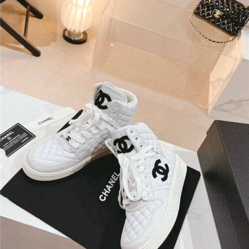 High Quality Luxury Chanel New All-Leather Color Diamond Skateboard Shoes – Style 49094 product detail