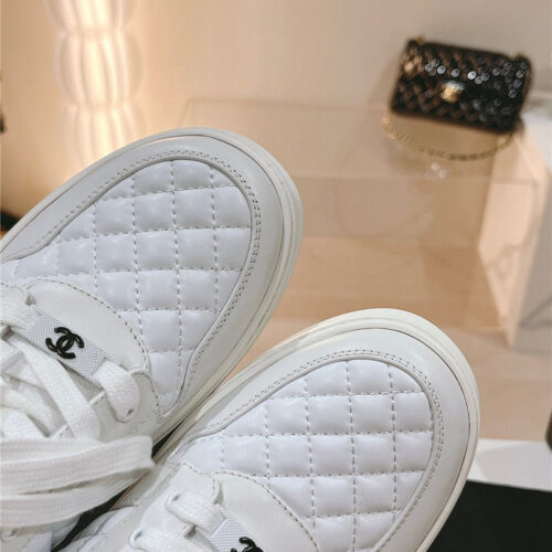 High Quality Luxury Chanel New All-Leather Color Diamond Skateboard Shoes – Style 49094 product detail