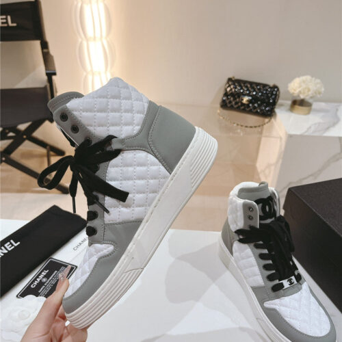 High Quality Luxury Chanel New All-Leather Color Diamond Skateboard Shoes – Style 78470 product detail