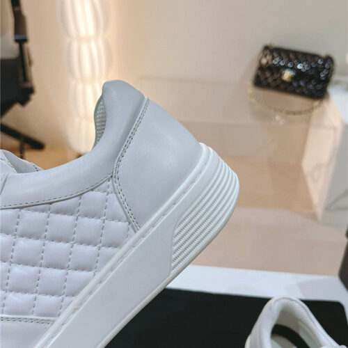High Quality Luxury Chanel New All-Leather Color Diamond Skateboard Shoes – Style 40614 product detail