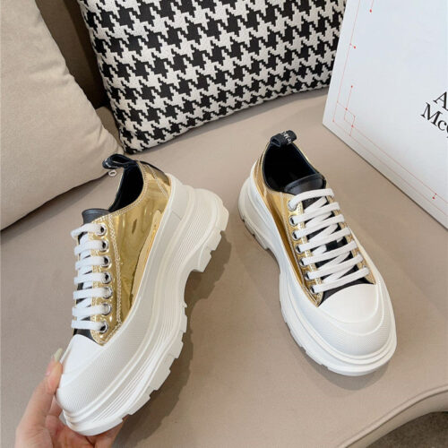 High Quality Luxury Alexander McQueen New Canvas Series Thick-Soled Dad Shoes – Style 06691 product detail
