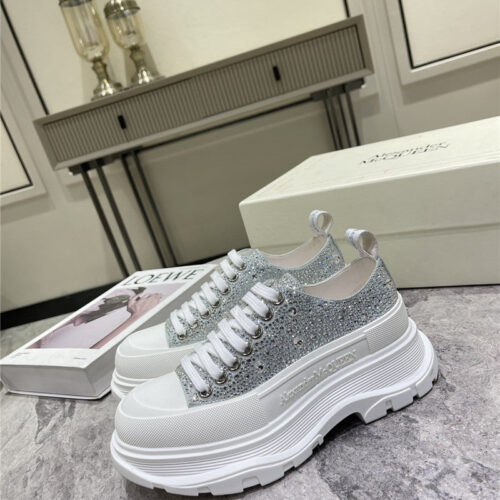 High Quality Luxury Alexander McQueen New Canvas Series Thick-Soled Dad Shoes – Style 39459 product detail