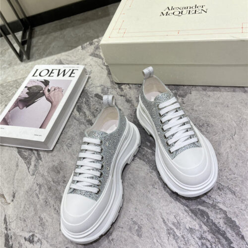 High Quality Luxury Alexander McQueen New Canvas Series Thick-Soled Dad Shoes – Style 39459 product detail