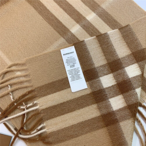 High Quality Luxury Burberry Classic Plaid Cashmere Scarf – Style 24622 product detail
