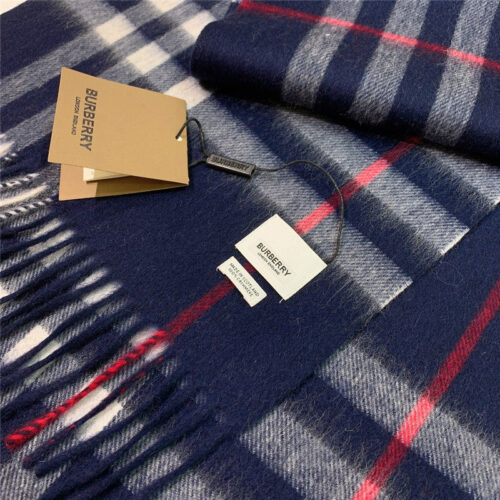 High Quality Luxury Burberry Classic Plaid Cashmere Scarf – Style 24627 product detail