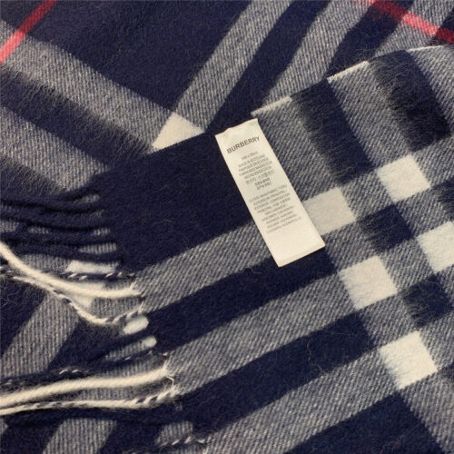 High Quality Luxury Burberry Classic Plaid Cashmere Scarf – Style 24627 product detail