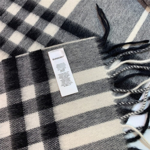 High Quality Luxury Burberry Classic Plaid Cashmere Scarf – Style 24629 product detail