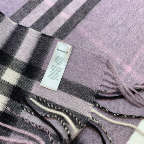 High Quality Luxury Burberry Classic Plaid Cashmere Scarf – Style 24631 product detail