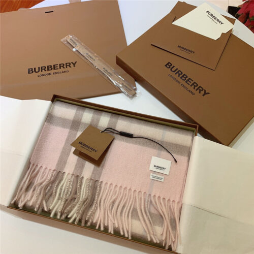 High Quality Luxury Burberry Classic Plaid Cashmere Scarf – Style 24634 product detail