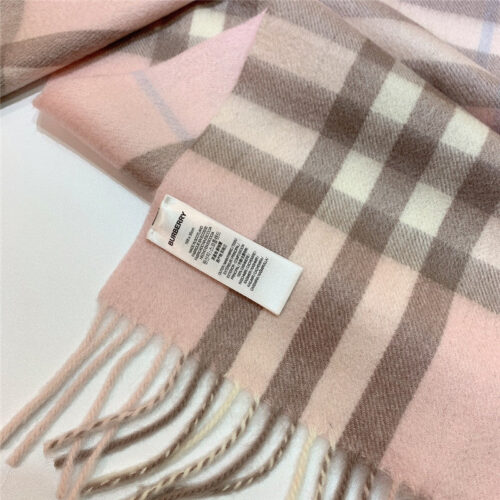 High Quality Luxury Burberry Classic Plaid Cashmere Scarf – Style 24634 product detail