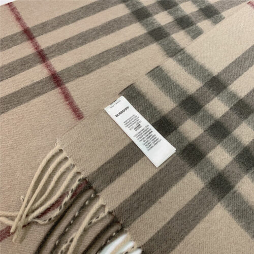 High Quality Luxury Burberry Classic Plaid Cashmere Scarf – Style 24635 product detail