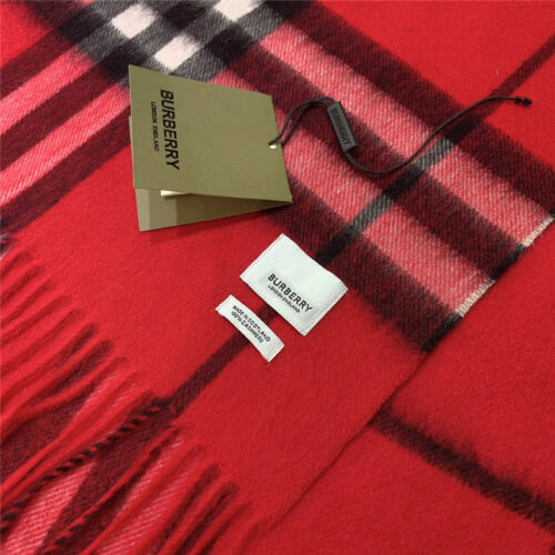 High Quality Luxury Burberry Classic Plaid Cashmere Scarf – Style 24636 product detail