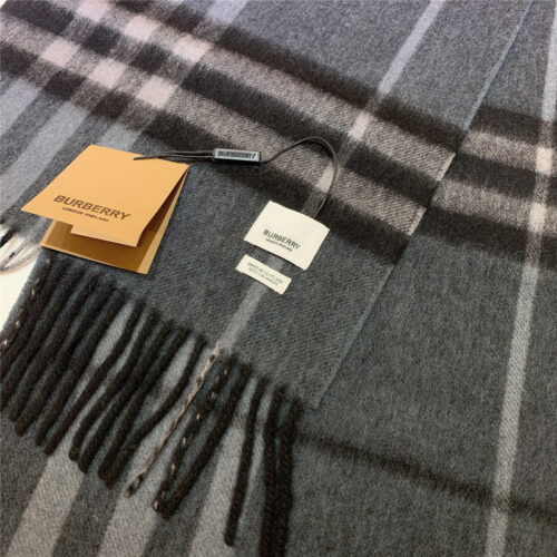 High Quality Luxury Burberry Classic Plaid Cashmere Scarf – Style 24637 product detail