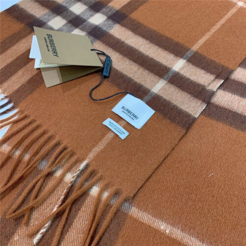 High Quality Luxury Burberry Classic Plaid Cashmere Scarf product detail