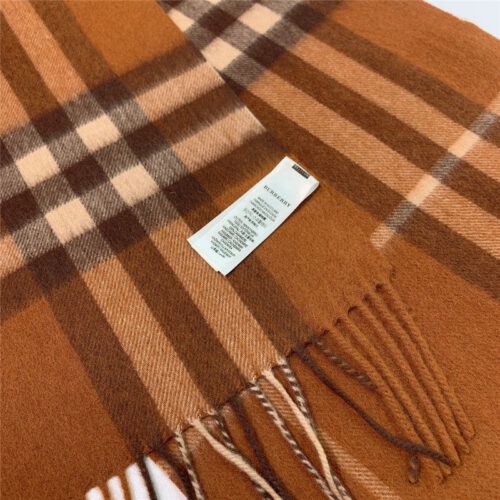 High Quality Luxury Burberry Classic Plaid Cashmere Scarf product detail