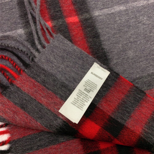 High Quality Luxury Burberry Classic Plaid Cashmere Scarf – Style 24640 product detail