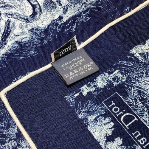 High Quality Luxury Dior Double-Sided Velvet Scarf In The Same Color – Style 25383 product detail