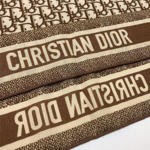 High Quality Luxury Dior Double-Sided Velvet Scarf In The Same Color – Style 25384 product detail