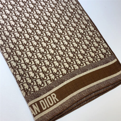 High Quality Luxury Dior Double-Sided Velvet Scarf In The Same Color – Style 25384 product detail