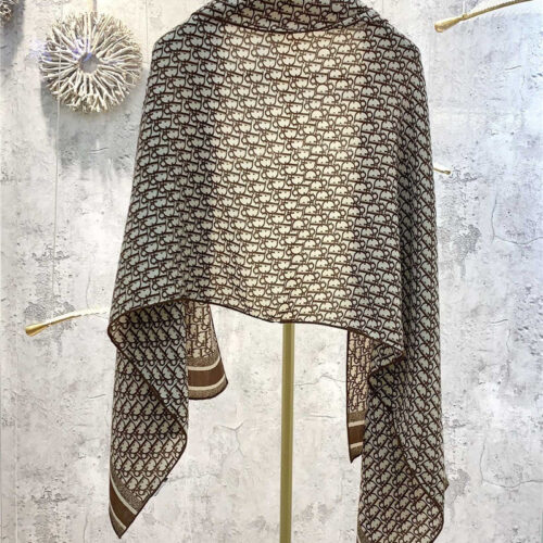 High Quality Luxury Dior Double-Sided Velvet Scarf In The Same Color – Style 25384 alternate view