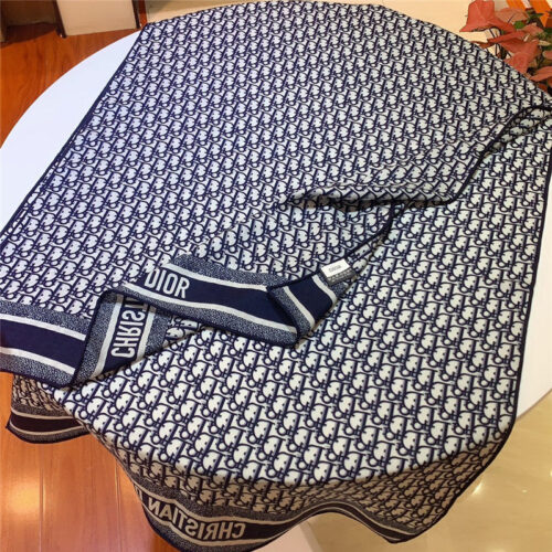 High Quality Luxury Dior Double-Sided Velvet Scarf In The Same Color – Style 25386 product detail