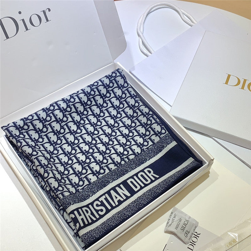High Quality Luxury Dior Double-Sided Velvet Scarf In The Same Color – Style 25386 product detail