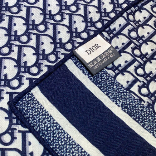 High Quality Luxury Dior Double-Sided Velvet Scarf In The Same Color – Style 25386 product detail