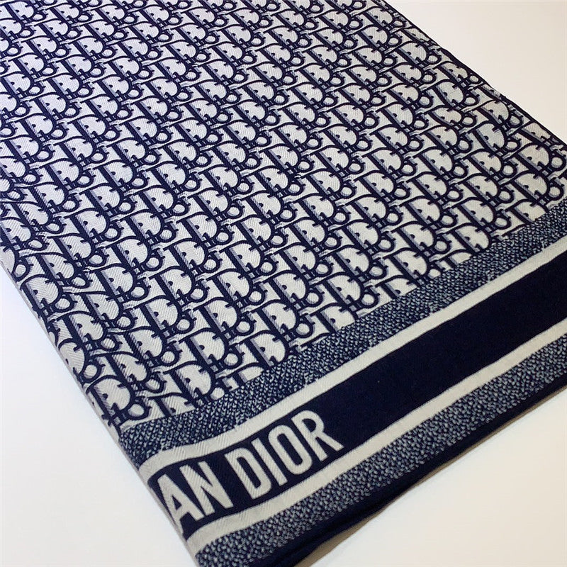 High Quality Luxury Dior Double-Sided Velvet Scarf In The Same Color – Style 25386 product detail