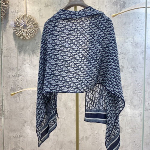 High Quality Luxury Dior Double-Sided Velvet Scarf In The Same Color – Style 25386 alternate view
