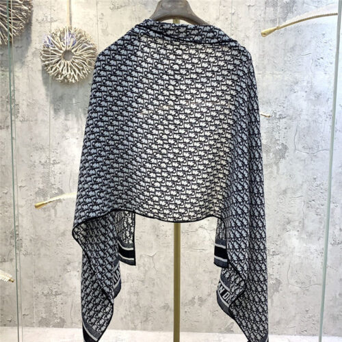 High Quality Luxury Dior Double-Sided Velvet Scarf In The Same Color – Style 25389 alternate view