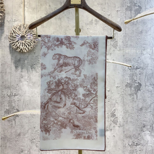 High Quality Luxury Dior Double-Sided Velvet Scarf In The Same Color – Style 25391 product detail