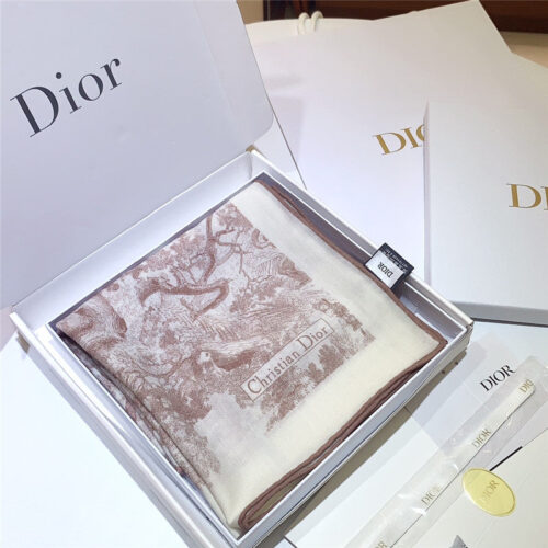 High Quality Luxury Dior Double-Sided Velvet Scarf In The Same Color – Style 25391 product detail