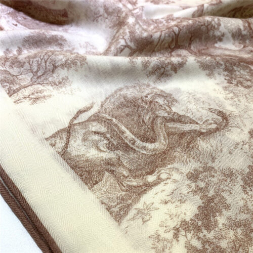 High Quality Luxury Dior Double-Sided Velvet Scarf In The Same Color – Style 25391 product detail