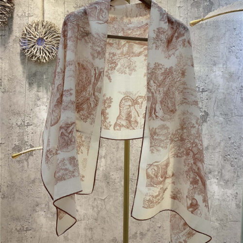High Quality Luxury Dior Double-Sided Velvet Scarf In The Same Color – Style 25391