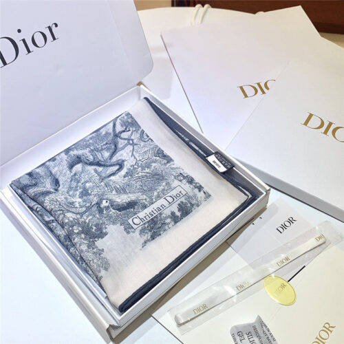 High Quality Luxury Dior Double-Sided Velvet Scarf In The Same Color – Style 25392 product detail