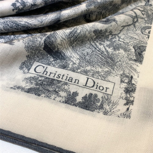 High Quality Luxury Dior Double-Sided Velvet Scarf In The Same Color – Style 25392 product detail