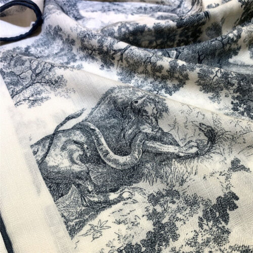 High Quality Luxury Dior Double-Sided Velvet Scarf In The Same Color – Style 25392 product detail