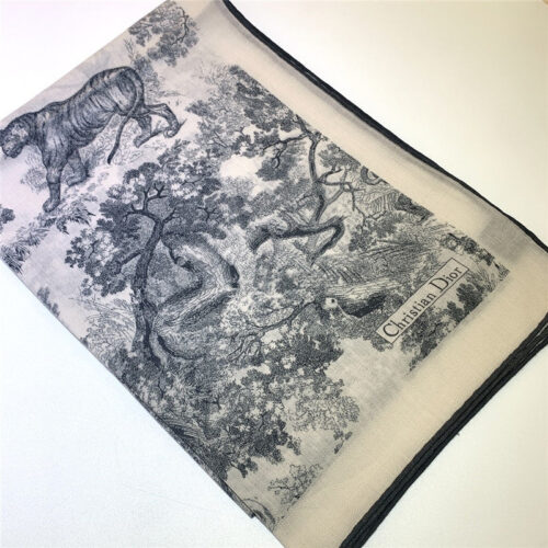 High Quality Luxury Dior Double-Sided Velvet Scarf In The Same Color – Style 25392 product detail