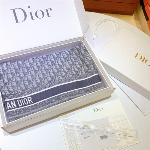 High Quality Luxury Dior Letter Print Blend Shawl – Style 25463 product detail