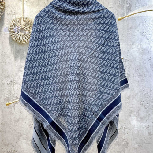 High Quality Luxury Dior Letter Print Blend Shawl – Style 25463 alternate view